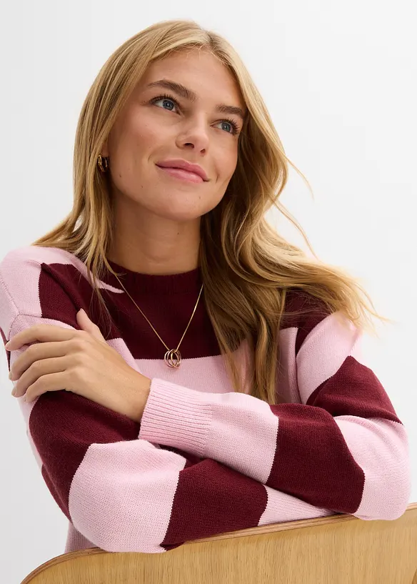 Maglione oversize in misto viscosa morbido, bonprix