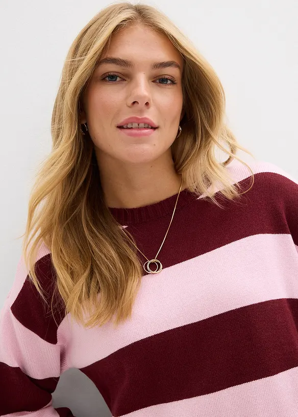 Maglione oversize in misto viscosa morbido, bonprix