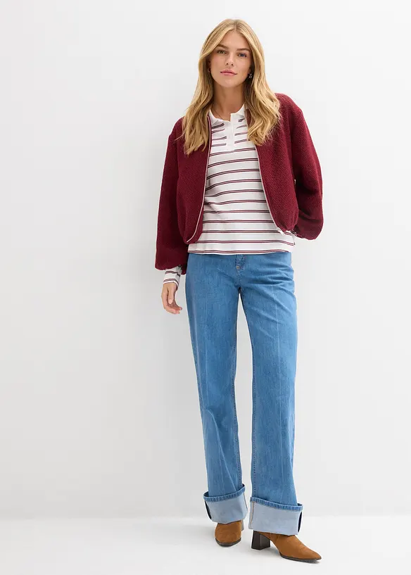 Bomber in boucl&eacute; morbido, bonprix