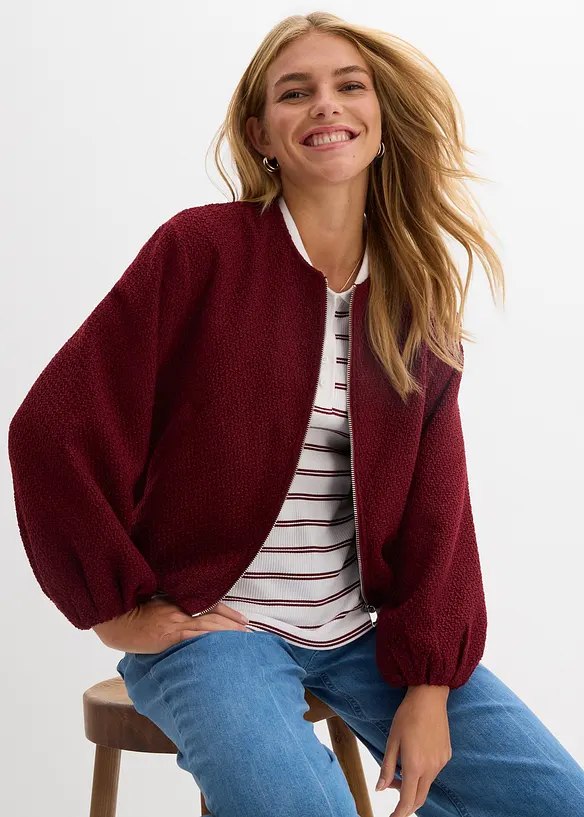 Bomber in boucl&eacute; morbido, bonprix