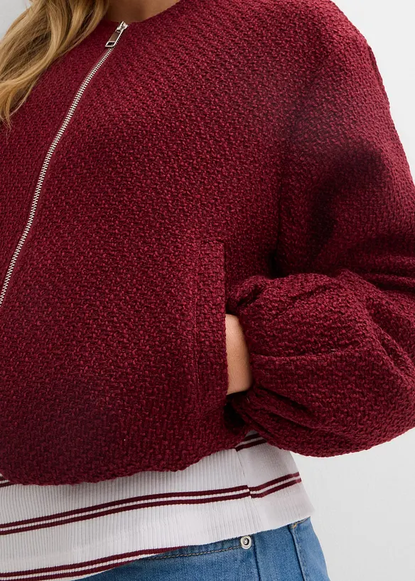 Bomber in boucl&eacute; morbido, bonprix