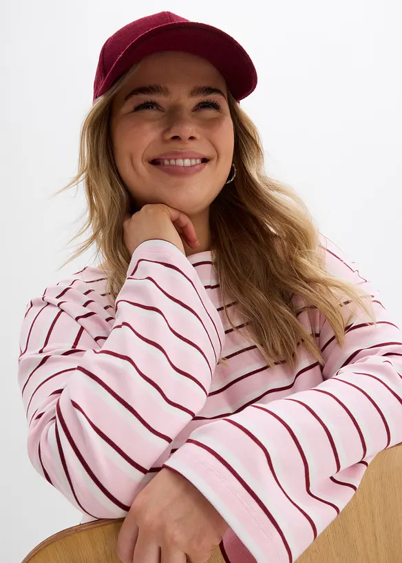 Maglia a maniche lunghe in puro cotone biologico, bonprix