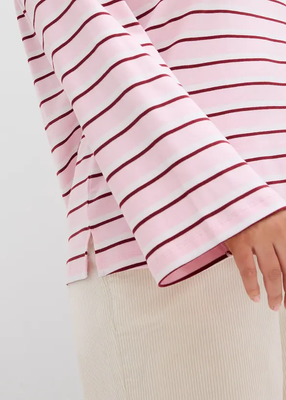 Maglia a maniche lunghe in puro cotone biologico, bonprix