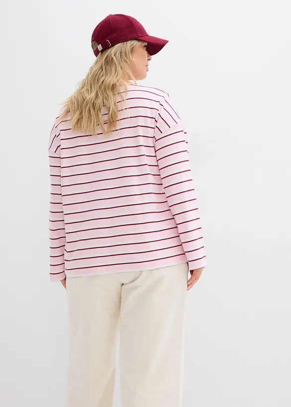 Maglia a maniche lunghe in puro cotone biologico, bonprix