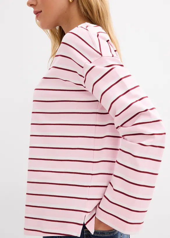 Maglia a maniche lunghe in puro cotone biologico, bonprix