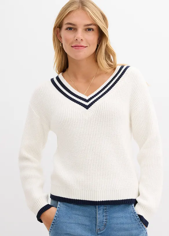 Maglione in misto viscosa, bonprix