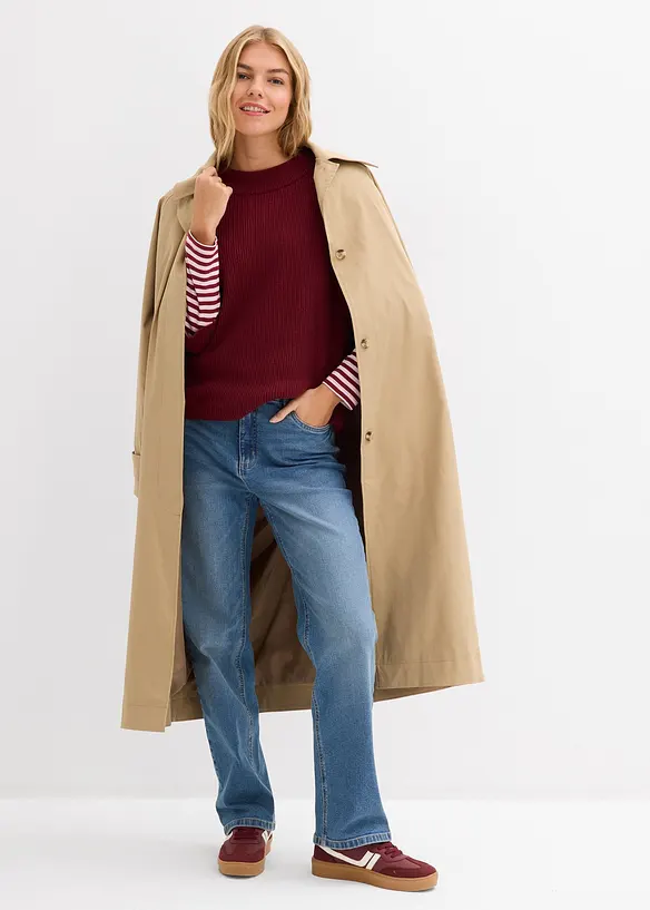 Maglione boxy in misto viscosa morbido, bonprix