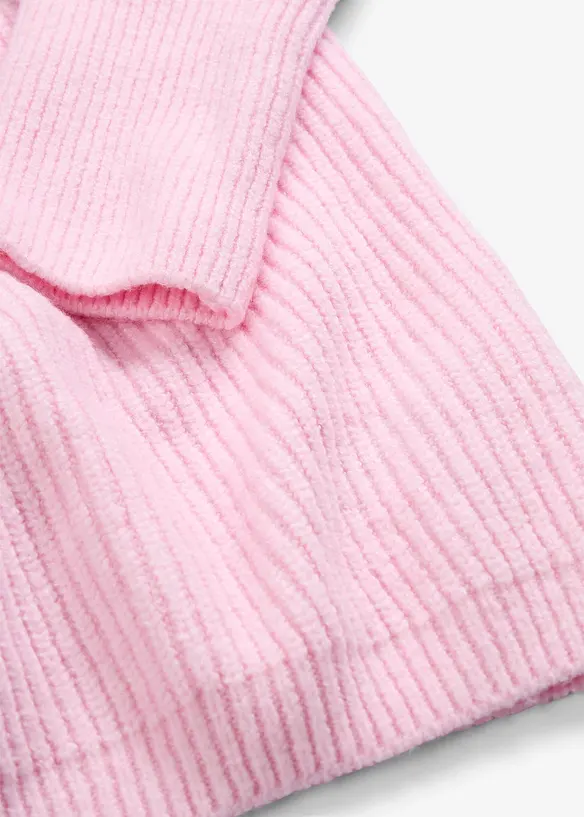 Maglione oversize con colletto polo, bonprix