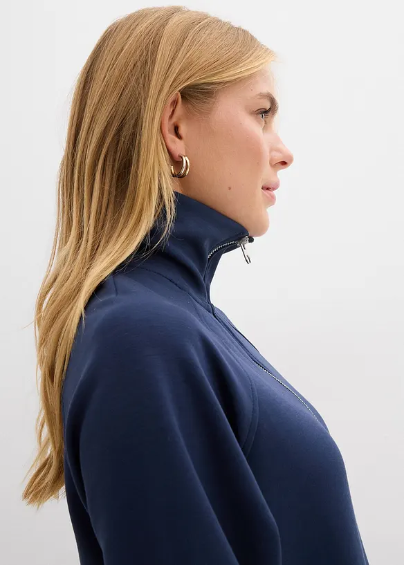 Felpa morbida effetto neoprene, bonprix