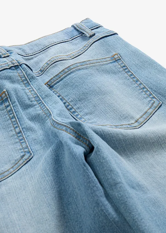 Jeans straight, vita media, bonprix