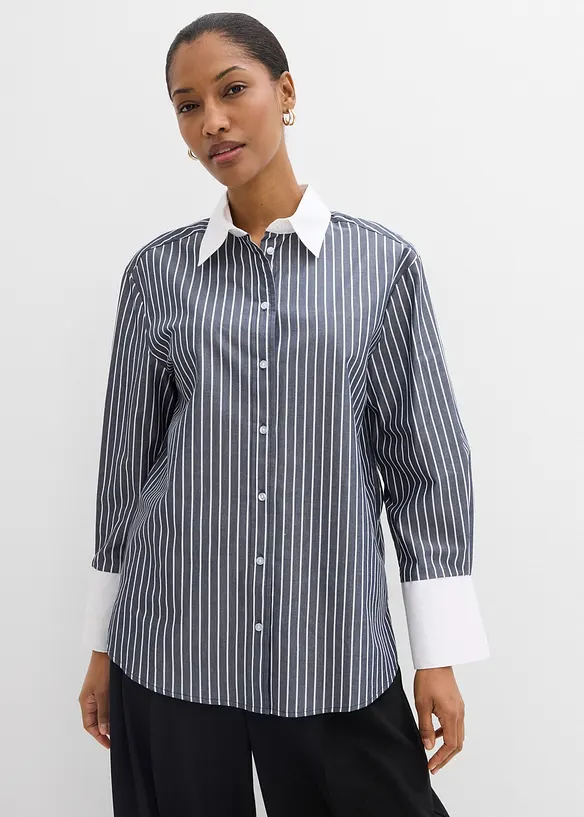 Camicia oversize in puro cotone, bonprix