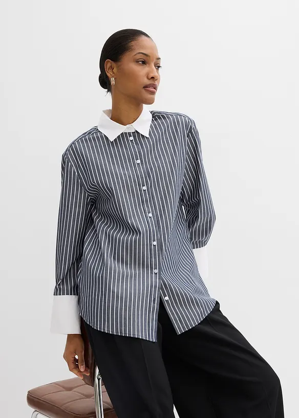 Camicia oversize in puro cotone, bonprix