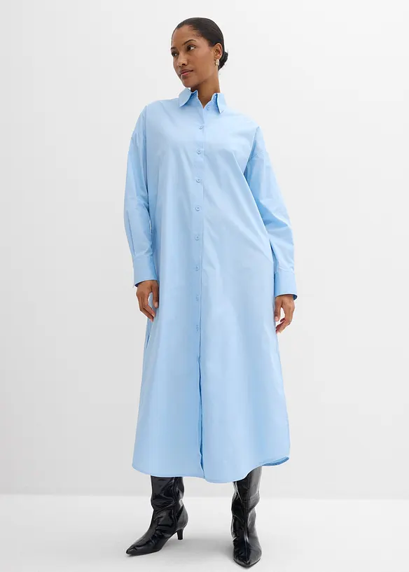 Abito chemisier in puro cotone, bonprix