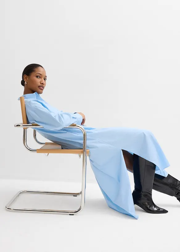 Abito chemisier in puro cotone, bonprix