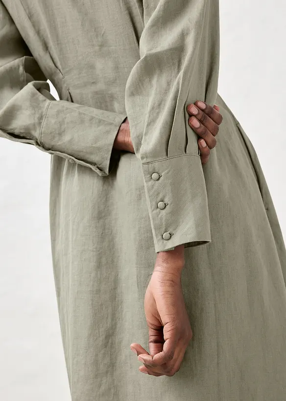 Abito chemisier in puro lino, bonprix