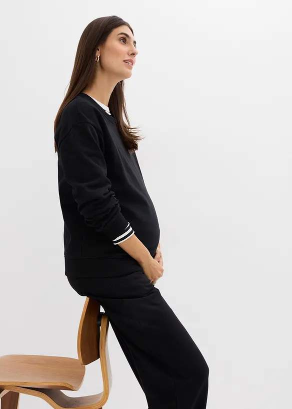 Felpa pr&eacute;maman / da allattamento 2 in 1 in puro cotone biologico, bonprix