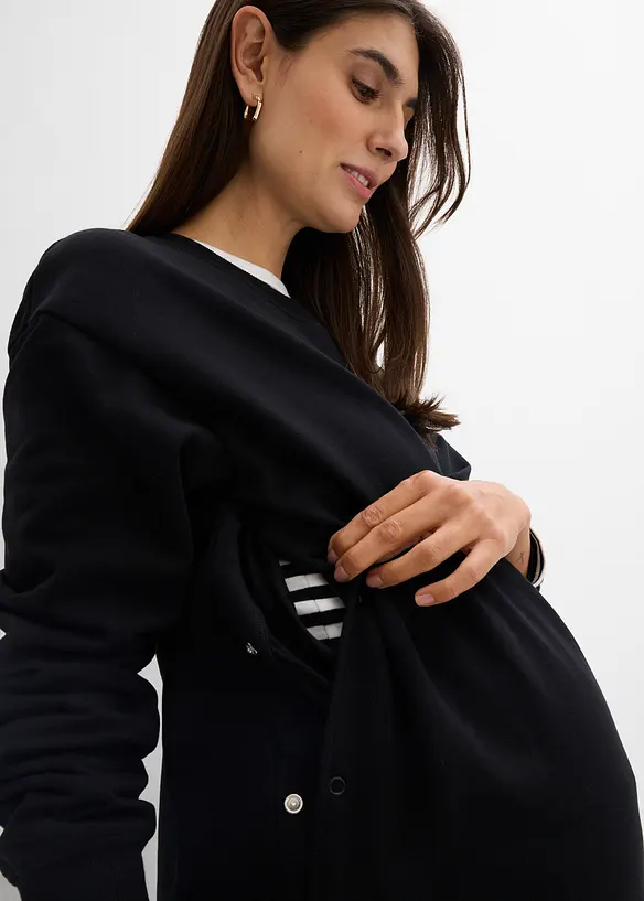 Felpa pr&eacute;maman / da allattamento 2 in 1 in puro cotone biologico, bonprix