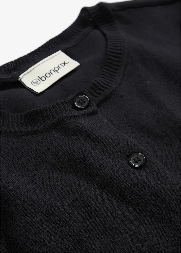 Cardigan in misto seta, bonprix