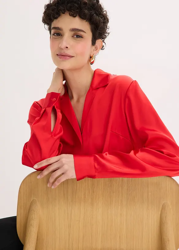 Camicetta in fine satin, bonprix