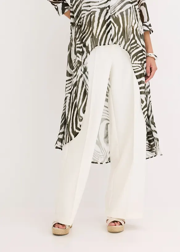 Camicia lunga in chiffon, bonprix