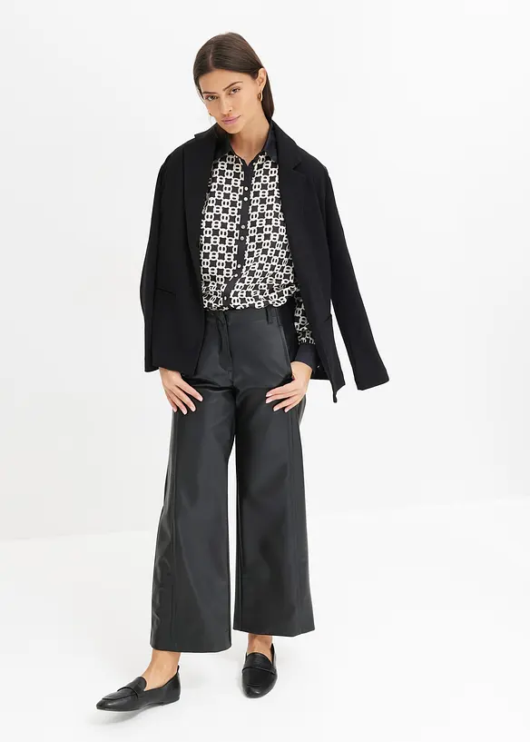 Pantaloni culotte in similpelle, bonprix