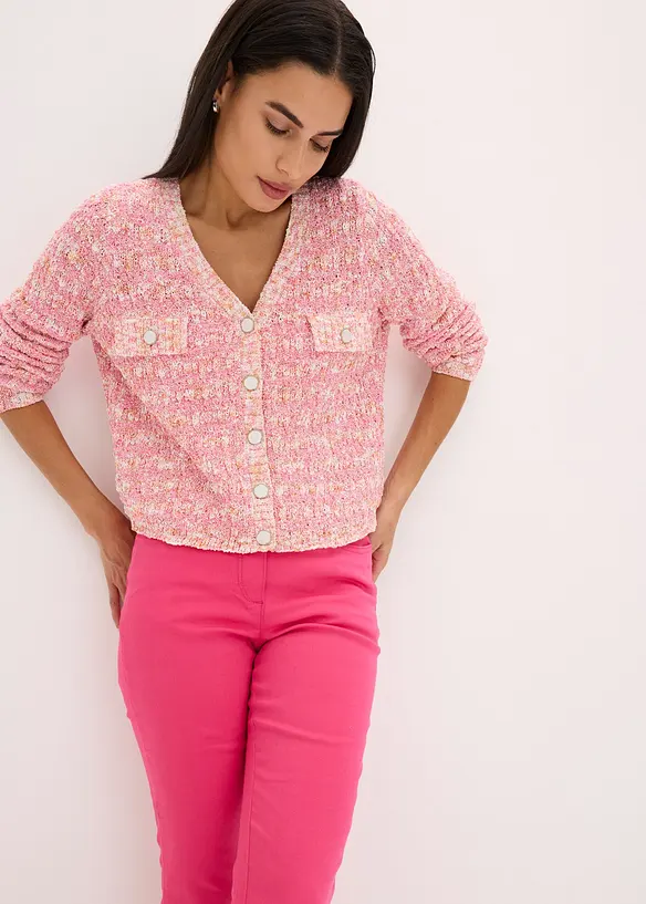 Cardigan in maglia boucl&eacute;, bonprix