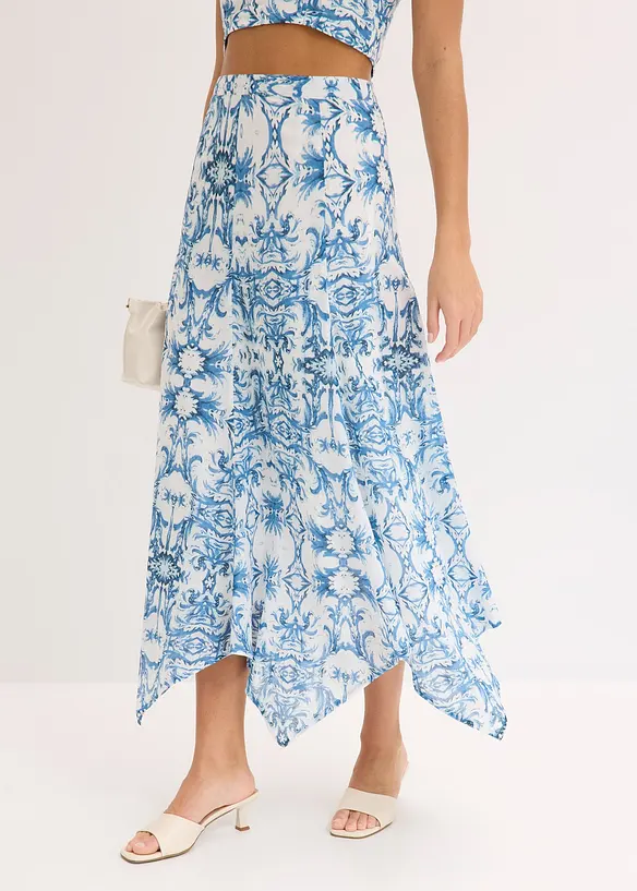 Gonna con orlo a punte, bonprix