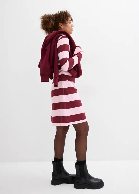 Abito di jersey con collo dritto, bonprix