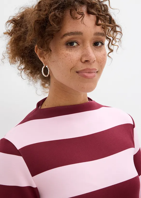 Abito di jersey con collo dritto, bonprix