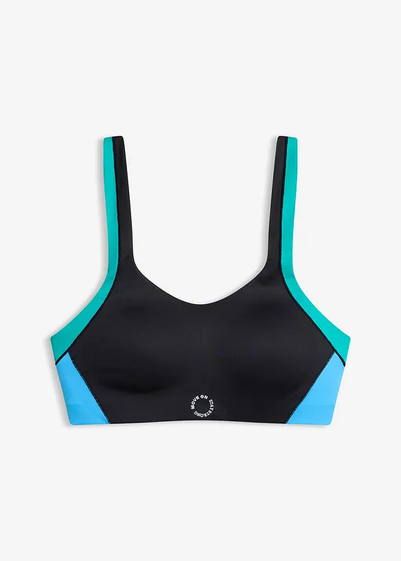 FM London Reggiseno Sportivo Ad Alto Impatto – Confezione Da 4, Senza Cuciture, Imbottito, Traspirante Per Fitness E Yoga