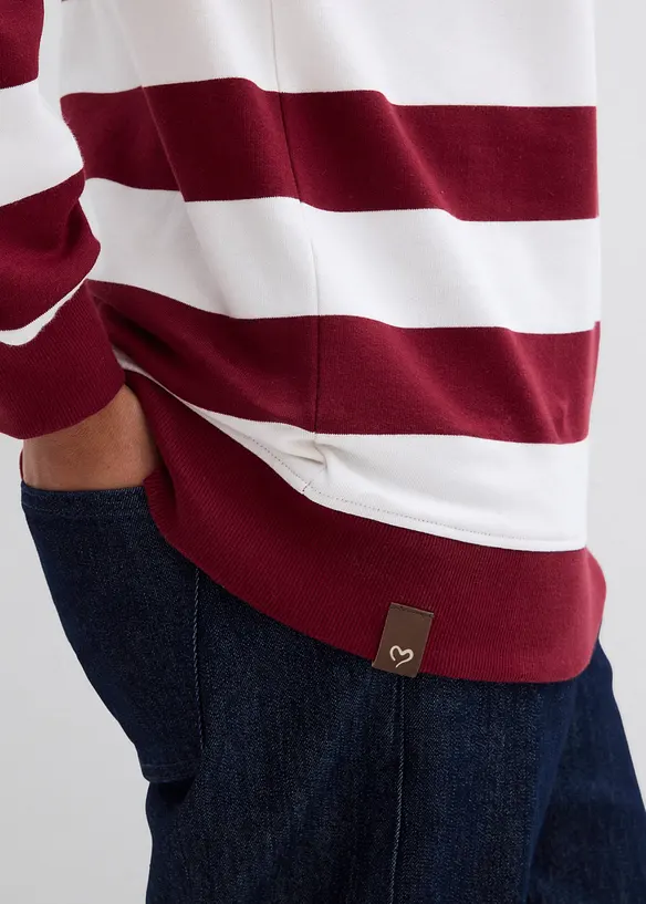 Felpa con cappuccio in puro cotone, bonprix