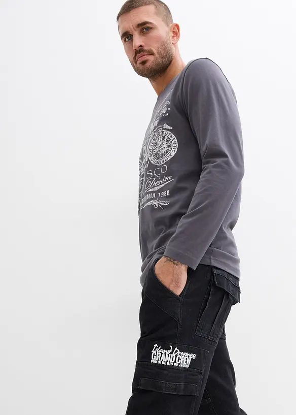 Jeans elasticizzati con cinta comoda relaxed fit, straight, bonprix