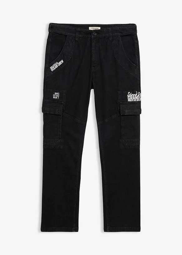 Jeans elasticizzati con cinta comoda relaxed fit, straight, bonprix