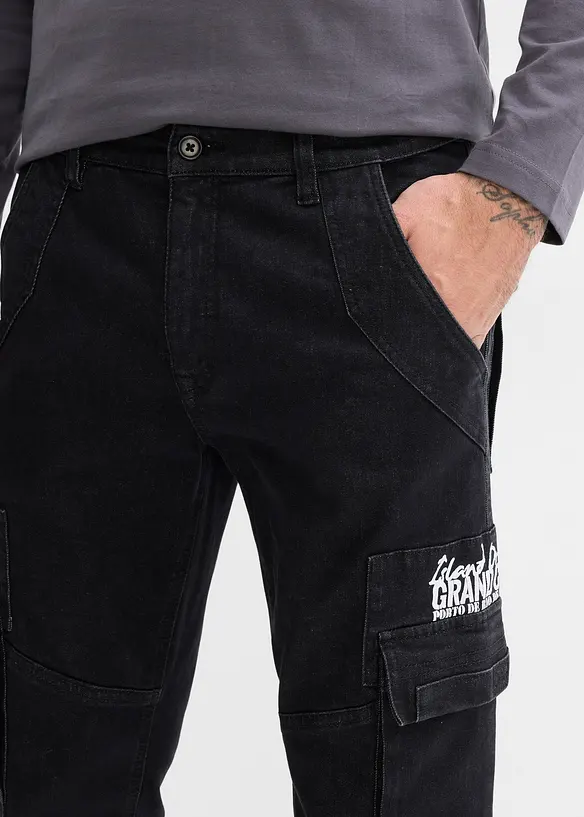 Jeans elasticizzati con cinta comoda relaxed fit, straight, bonprix