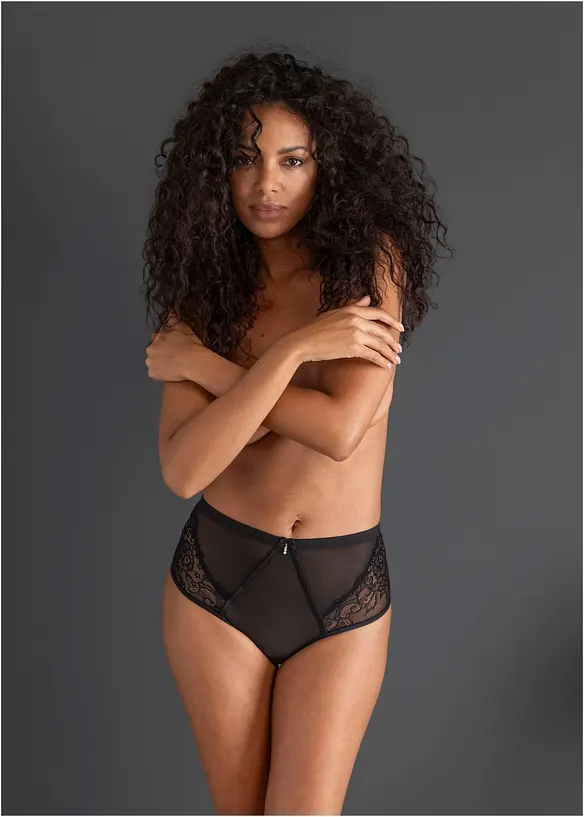 Slip ouvert a vita alta, bonprix