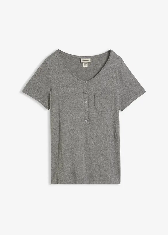T-shirt con bottoni, bonprix