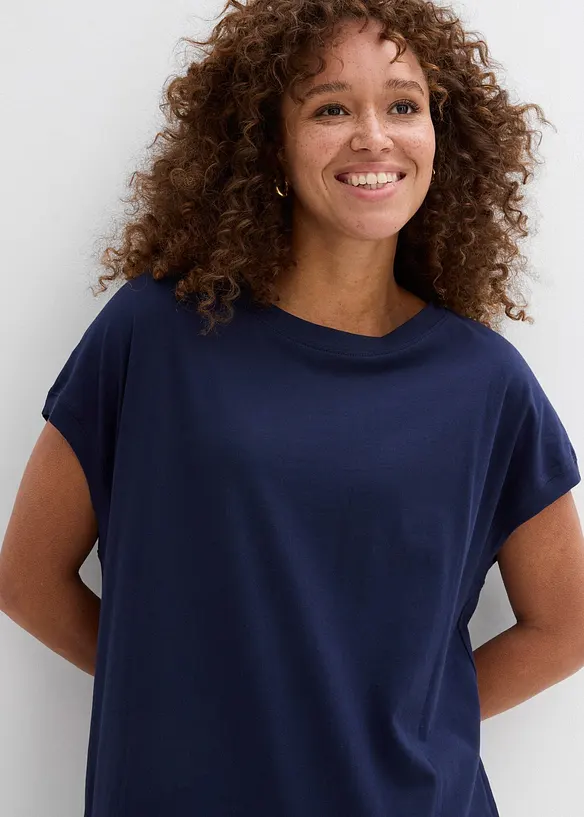 Maglia lunga in puro cotone, bonprix