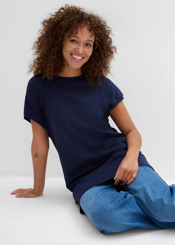 Maglia lunga in puro cotone, bonprix