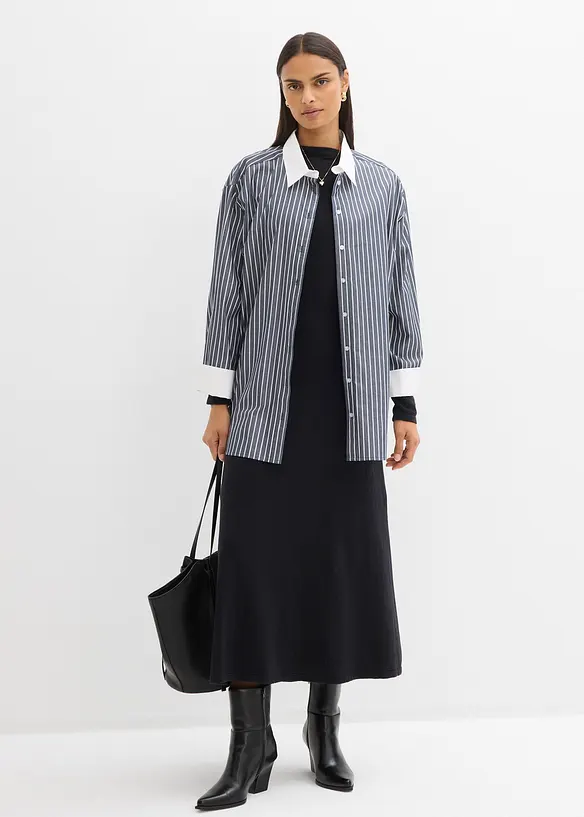 Abito lungo in maglia di misto cachemire, bonprix