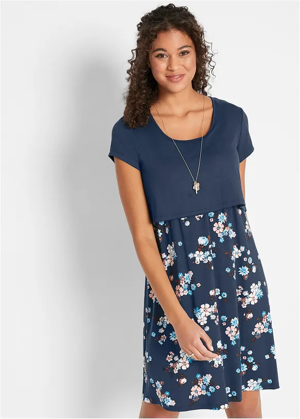 Abito pr&eacute;maman / da allattamento 2 in 1 in jersey di viscosa, bonprix