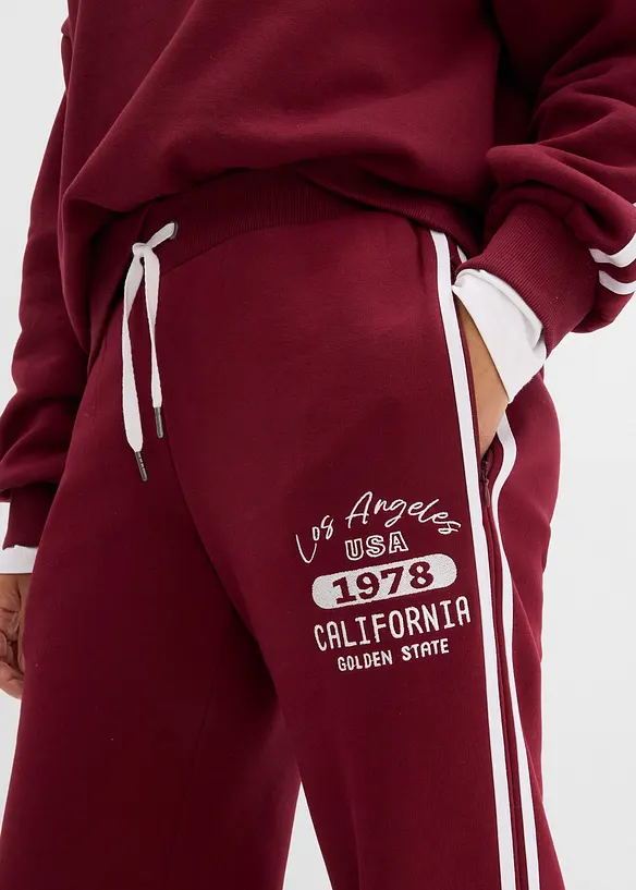 Pantaloni di felpa in misto cotone morbido, bonprix