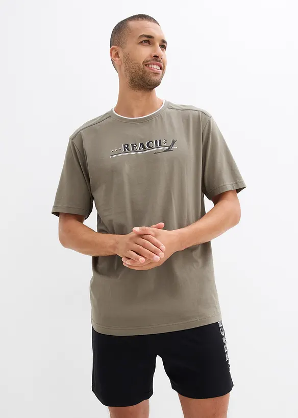 Pigiama estivo con cotone morbido, bonprix