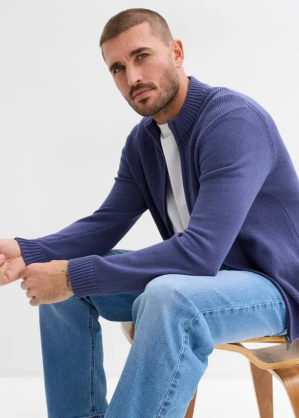 Cardigan in filato fine di puro cotone, bonprix