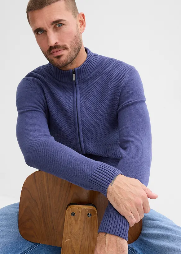 Cardigan in filato fine di puro cotone, bonprix