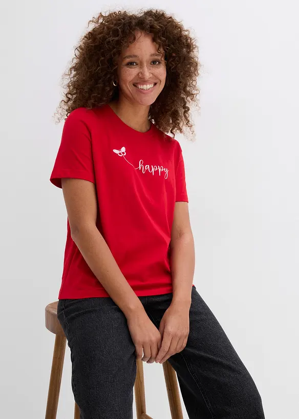 T-shirt in puro cotone, bonprix