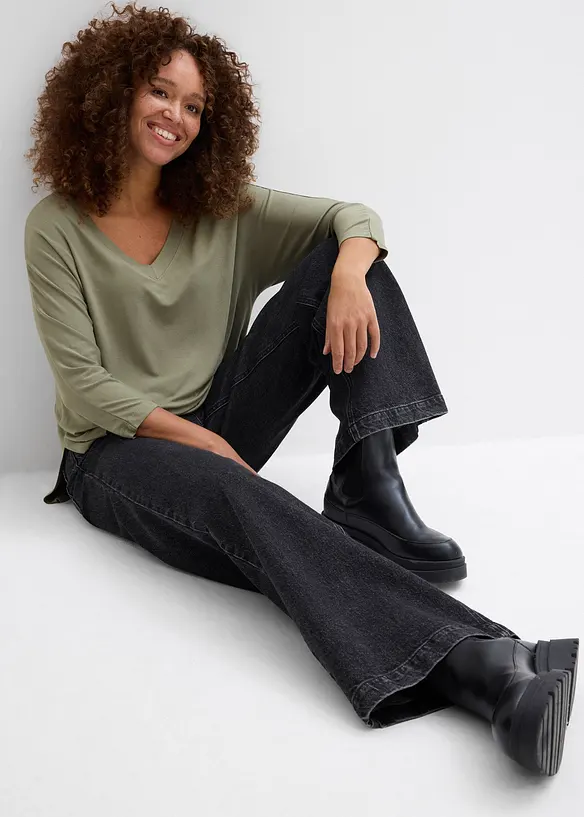 Maglia in misto viscosa fluente, bonprix