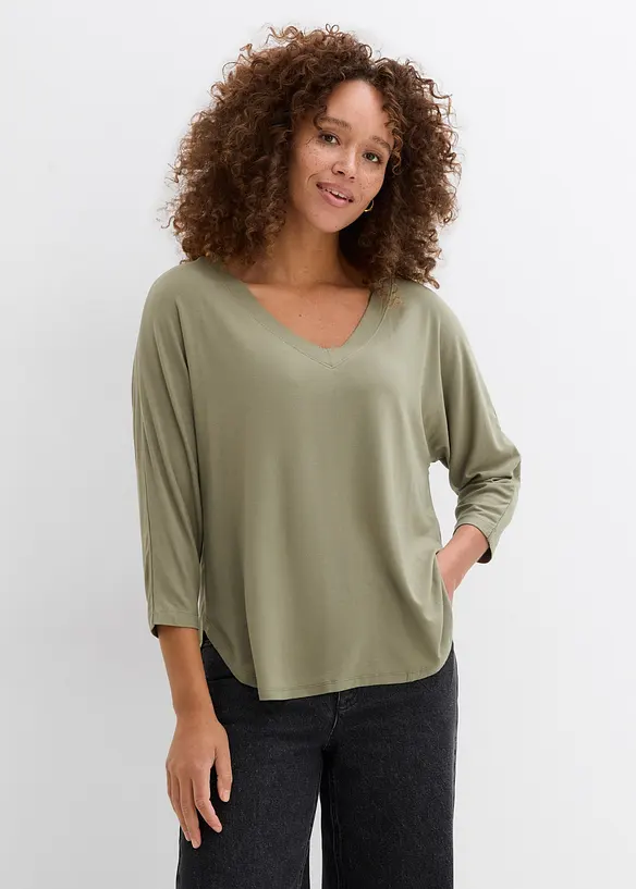 Maglia in misto viscosa fluente, bonprix