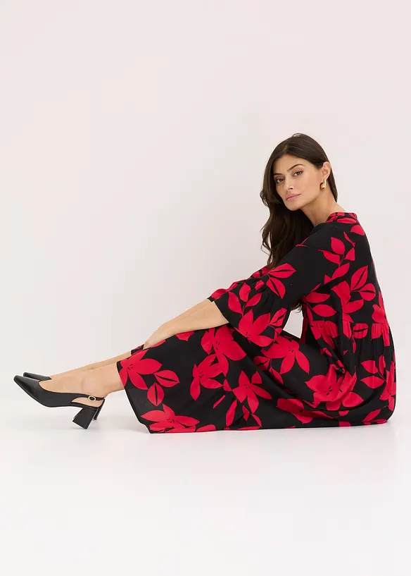 Abito lungo in viscosa fluente, bonprix