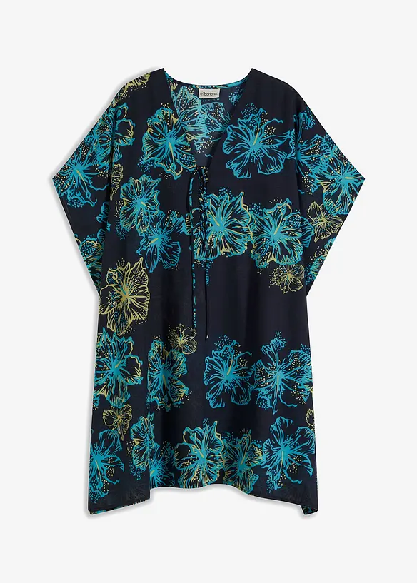 Tunica copricostume trasparente con scollatura a V, bonprix