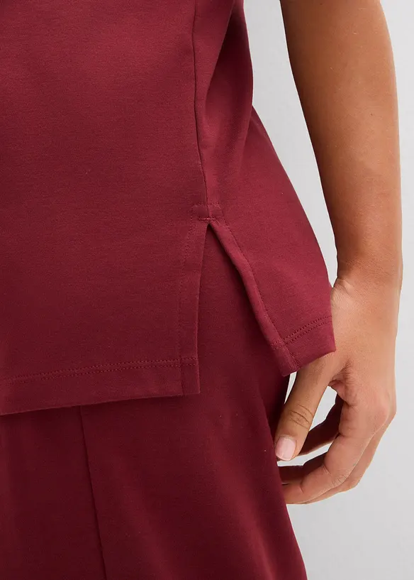 Maglia lunga in interlock, bonprix